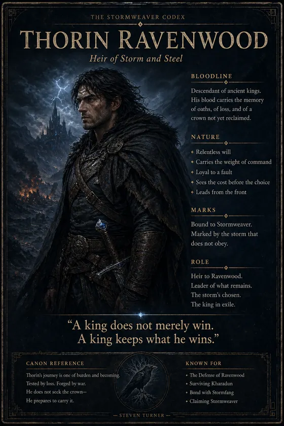 Codex card: Thorin Ravenwood, Heir of Storm and Steel